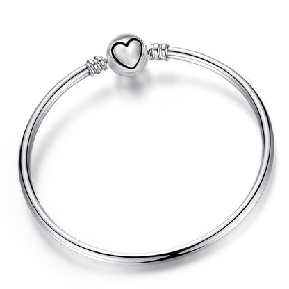 Simple LO Zircon Electroplated Color Retention Girls' Bracelet
