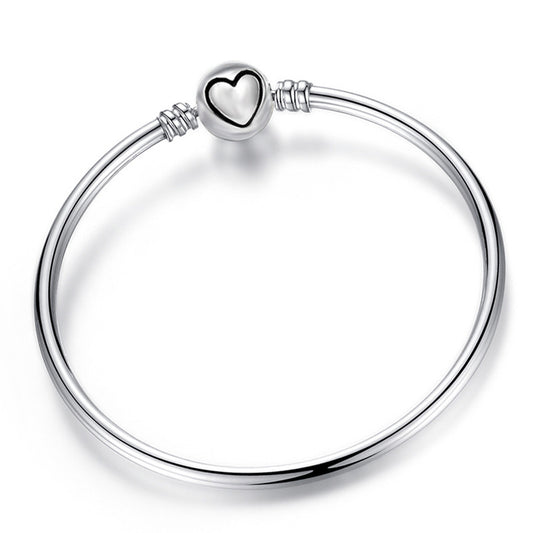 Simple LO Zircon Electroplated Color Retention Girls' Bracelet
